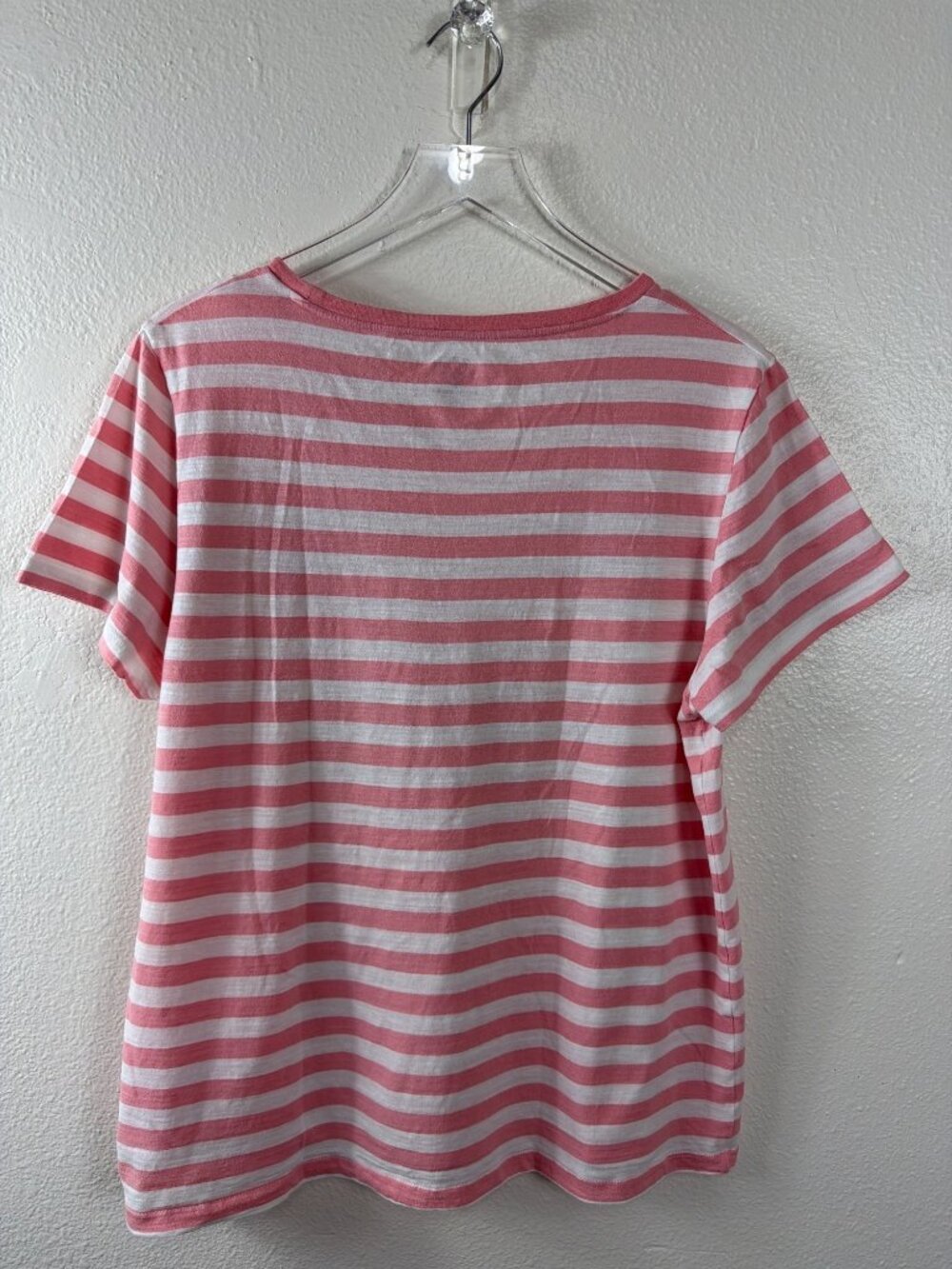J.Crew Bonjour De Savoie Pink Stripe Graphic Tee French Alps XL Cotton - Picture 5 of 14